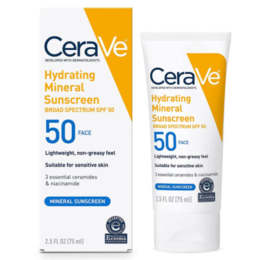 Cerave Hydrating Mineral Sunscreen SPF50 75 ml