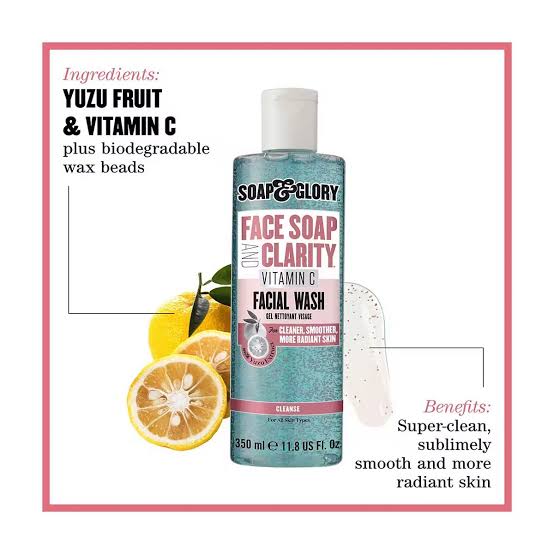 Soap & Glory Face Soap And Clarity Vitamin C Facial Wash-350ml