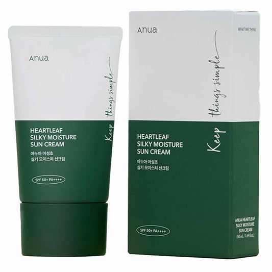 ANUA - HEARTLEAF SILKY MOISTURISE SUN CREAM SPF 50+ PA++++ 50ML