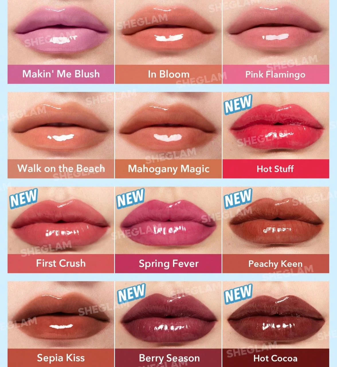 SHEGLAM POUT PERFECT SHINE LIP PLUMPER (12 SHADES)