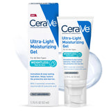 CeraVe Ultra-Light Moisturizing Gel | Hydrating Gel Face Moisturizer With Ceramides, Niacinamide, Hyaluronic Acid | Fragrance Free | Oil-Free
