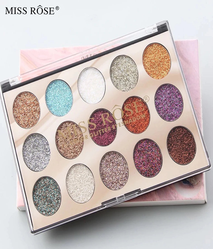 Miss Rose15 Color Sequin Glitter Palette