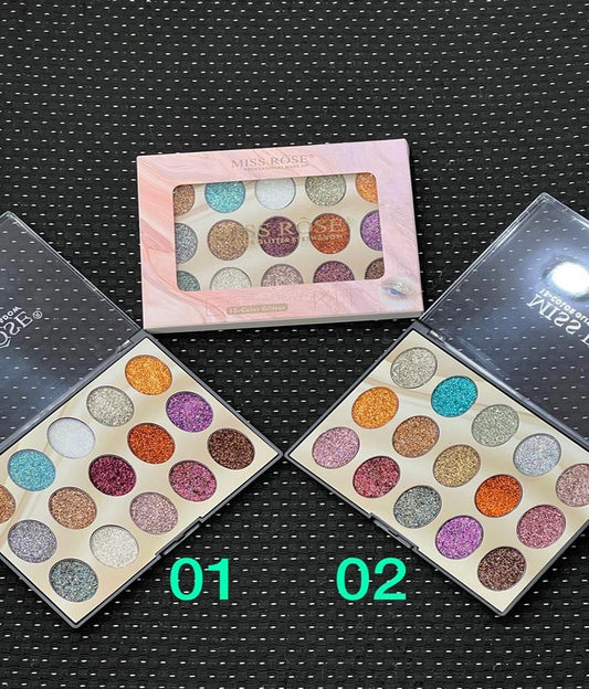 Miss Rose15 Color Sequin Glitter Palette