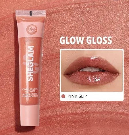 SheGlam Power Bouquet Lip Gloss Pink Slip