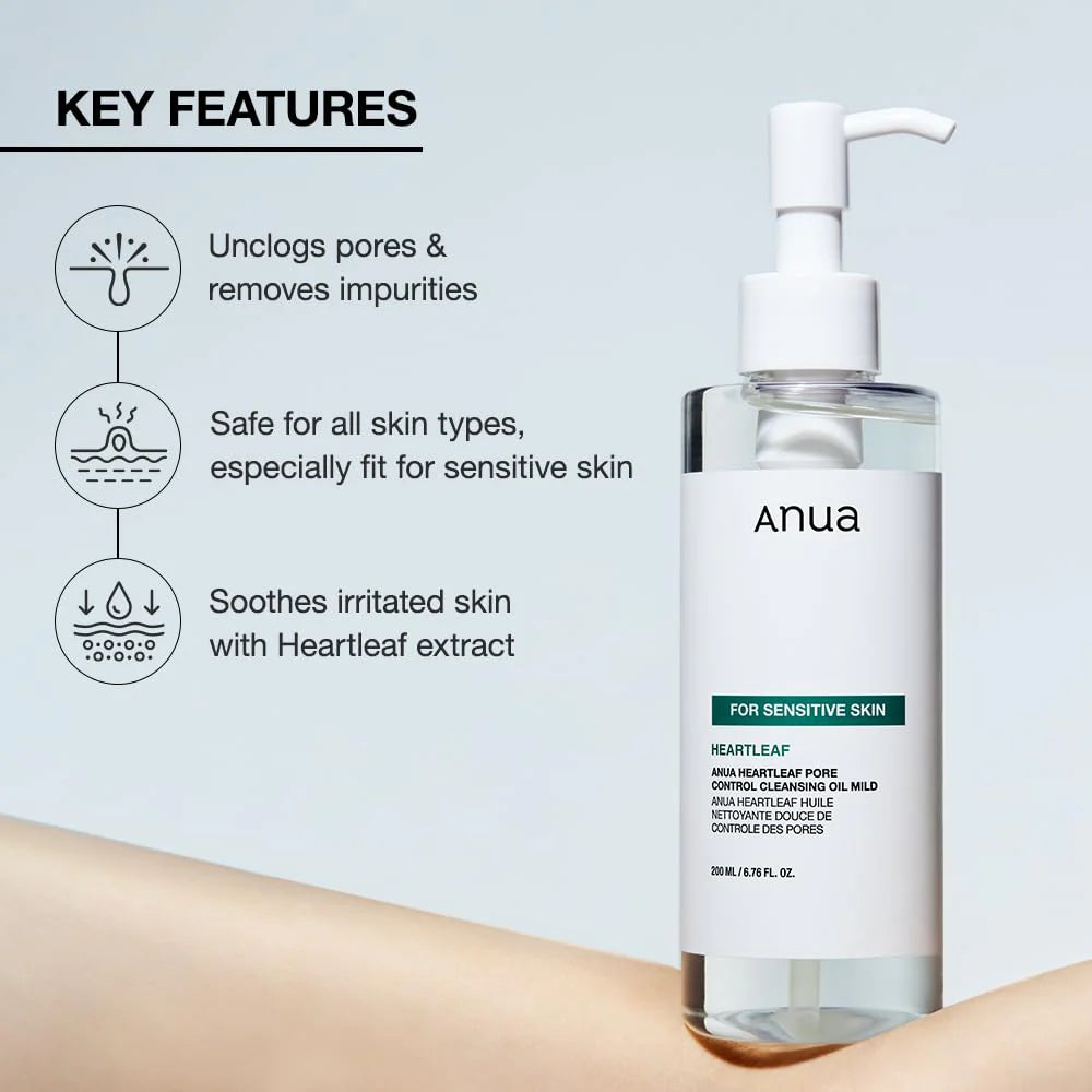 Anua – Heartleaf Pore Control Cleansing Oil Mild 200 ml