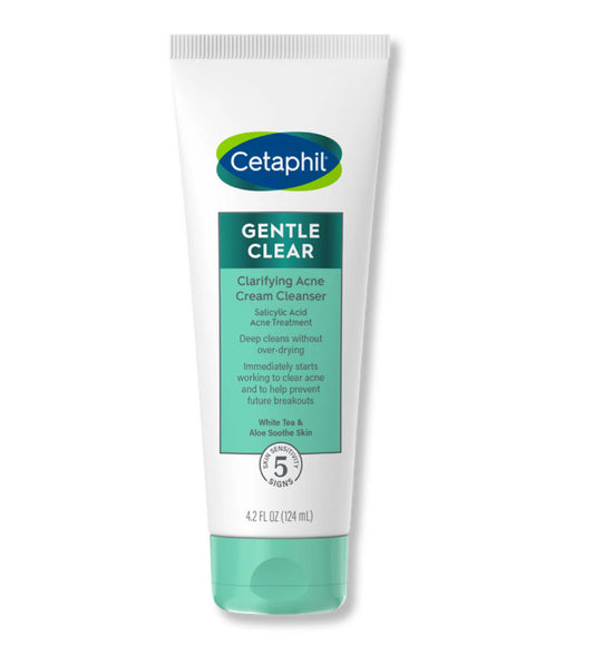 CETAPHIL GENTLE CLEAR CLARIFYING ACNE CREAM CLEANSER