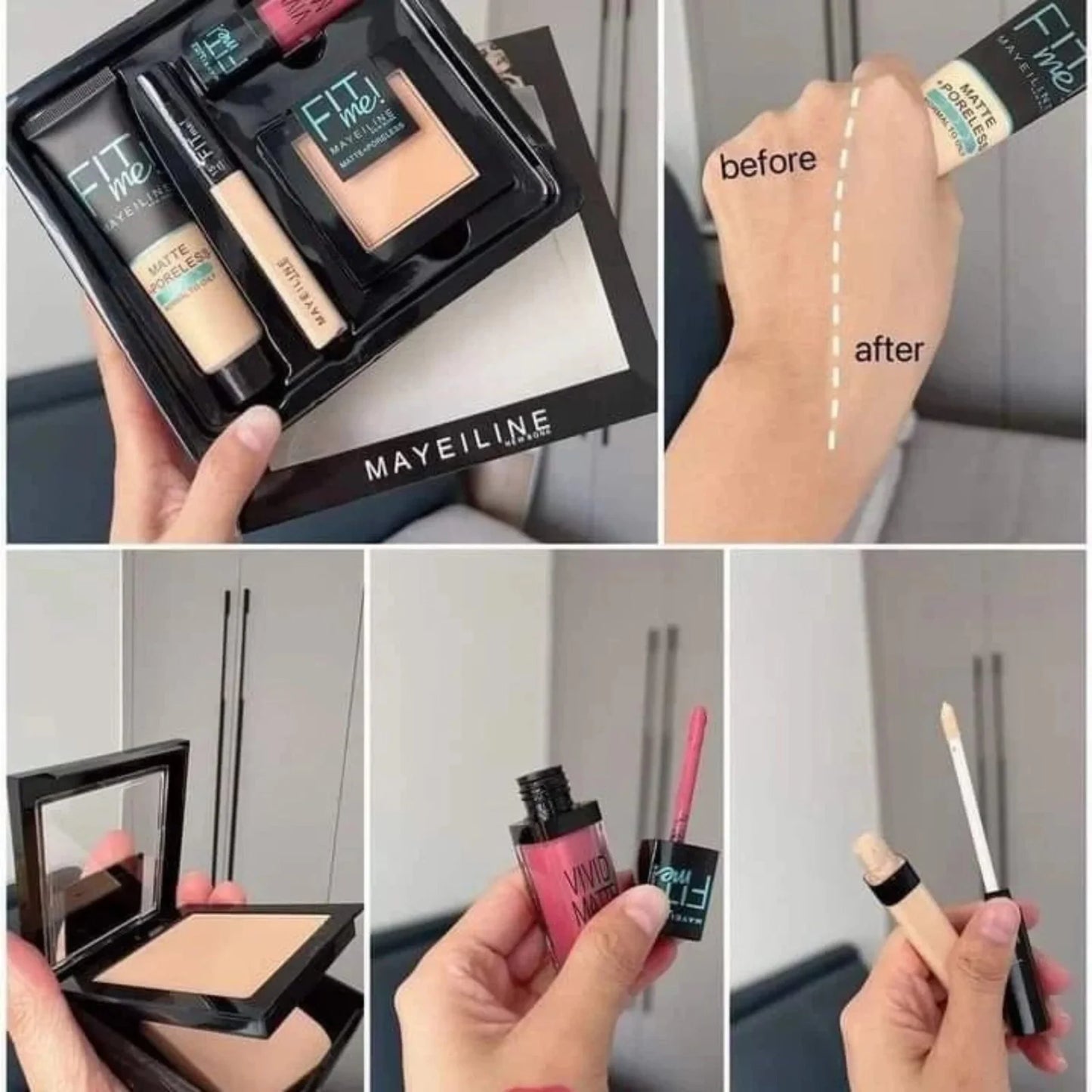 MAYBELLINE FIT COMPLETE MAKUP SET (4in1 )