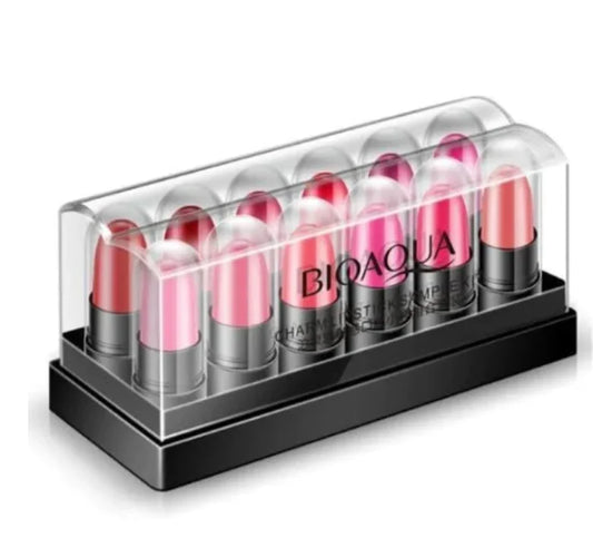 Bio Aqua 12 Colors Mini Lipsticks Pack