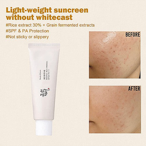 BEAUTY OF JOSEON RELIEF SUN RICE + PROBIOTICS SPF50 PA++++ SUNSCREEN